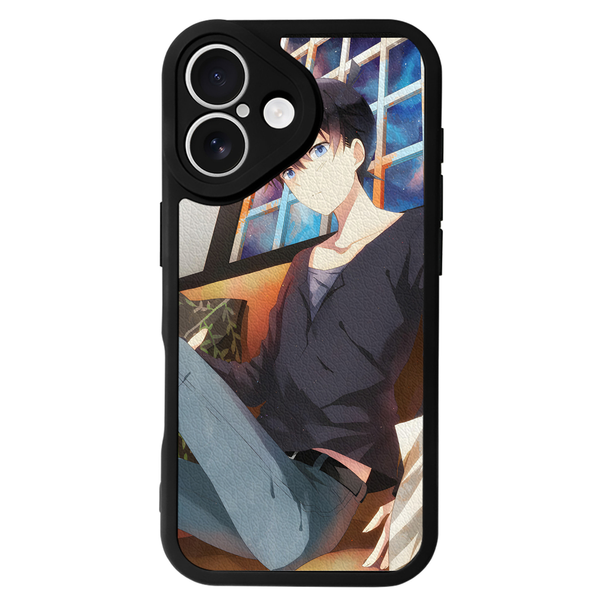 （画像用） 名探偵コナン Detective Conan 【iPhone 16シリーズ対応】シリコンスマホケース（レザー調） 材質：シリコン